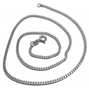 2mm thick silver curb chain